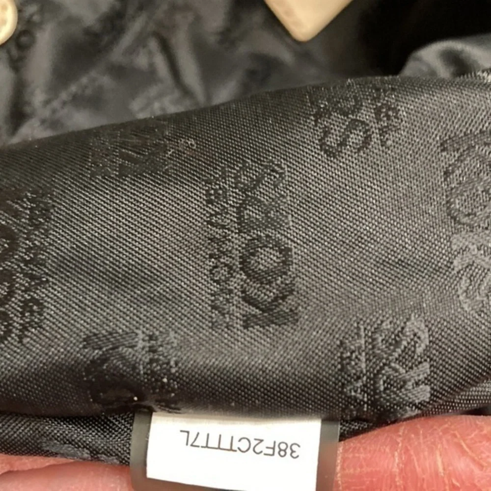 Michael kors black leather tote bag